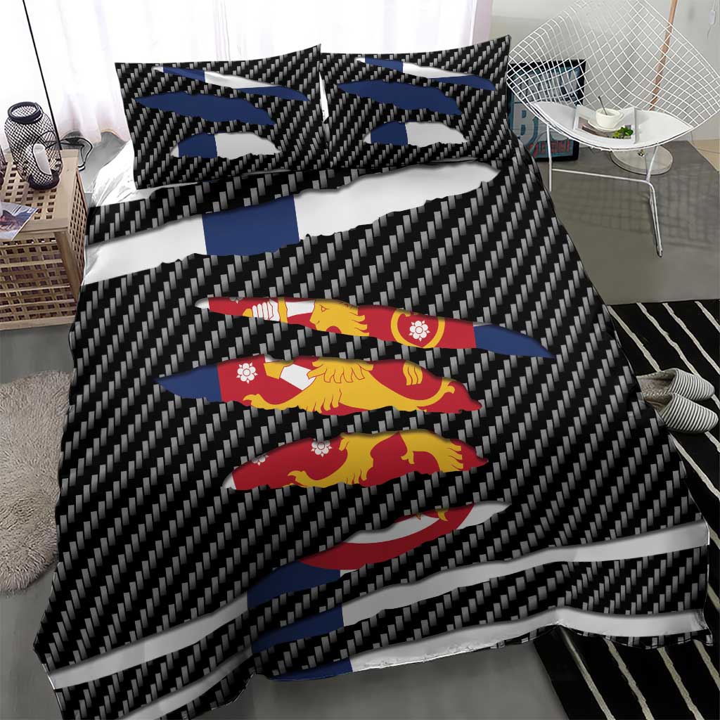 Finland Beast Bedding Set Ripped Flag Graphic - Wonder Print Shop