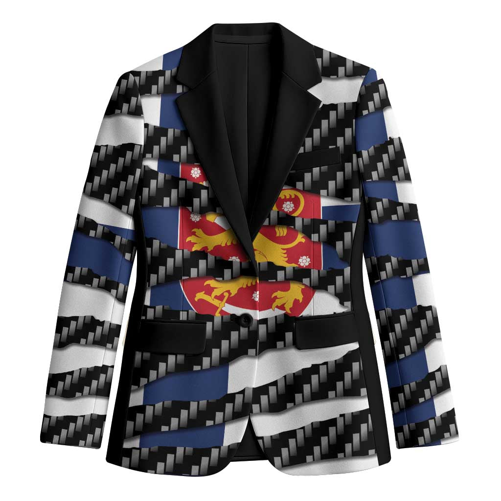 Finland Beast Blazer Ripped Flag Graphic - Wonder Print Shop