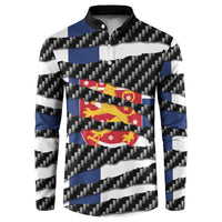 Finland Beast Button Sweatshirt Ripped Flag Graphic - Wonder Print Shop