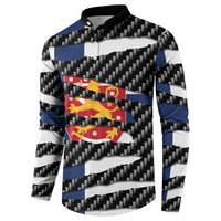 Finland Beast Button Sweatshirt Ripped Flag Graphic - Wonder Print Shop