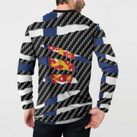 Finland Beast Button Sweatshirt Ripped Flag Graphic - Wonder Print Shop