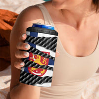 Finland Beast 4 in 1 Can Cooler Tumbler Ripped Flag Graphic - Wonder Print Shop