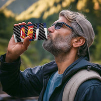 Finland Beast 4 in 1 Can Cooler Tumbler Ripped Flag Graphic - Wonder Print Shop