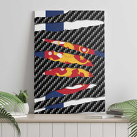 Finland Beast Canvas Wall Art Ripped Flag Graphic - Wonder Print Shop