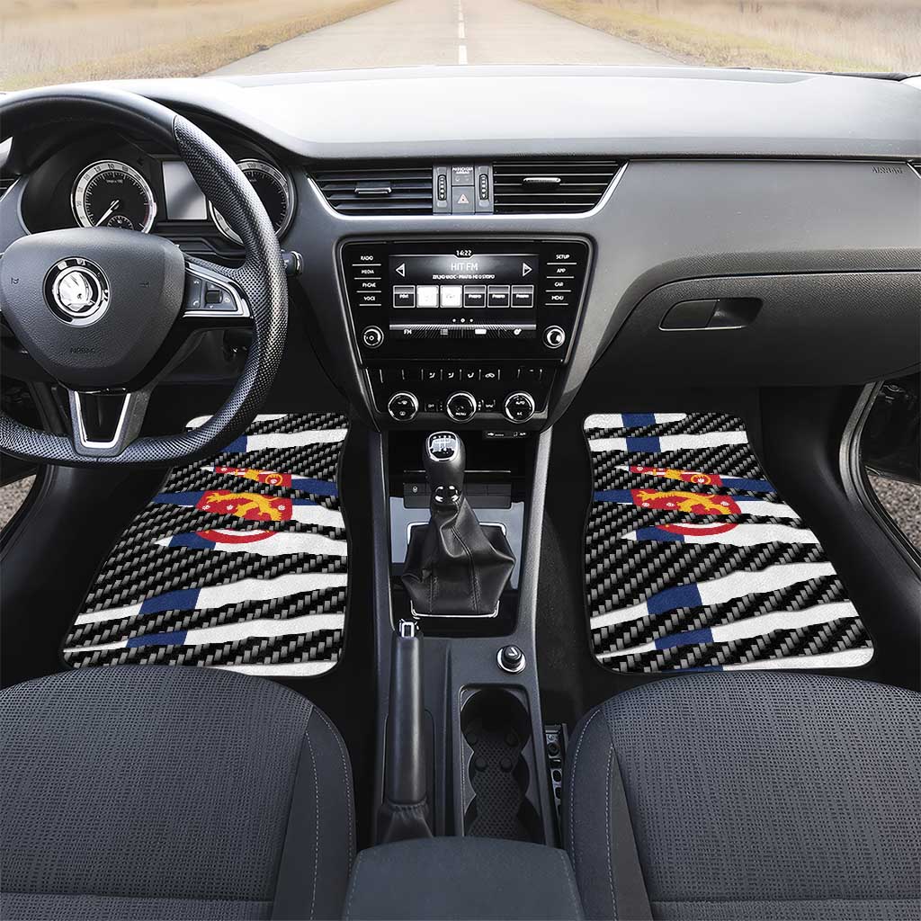 Finland Beast Car Mats Ripped Flag Graphic - Wonder Print Shop