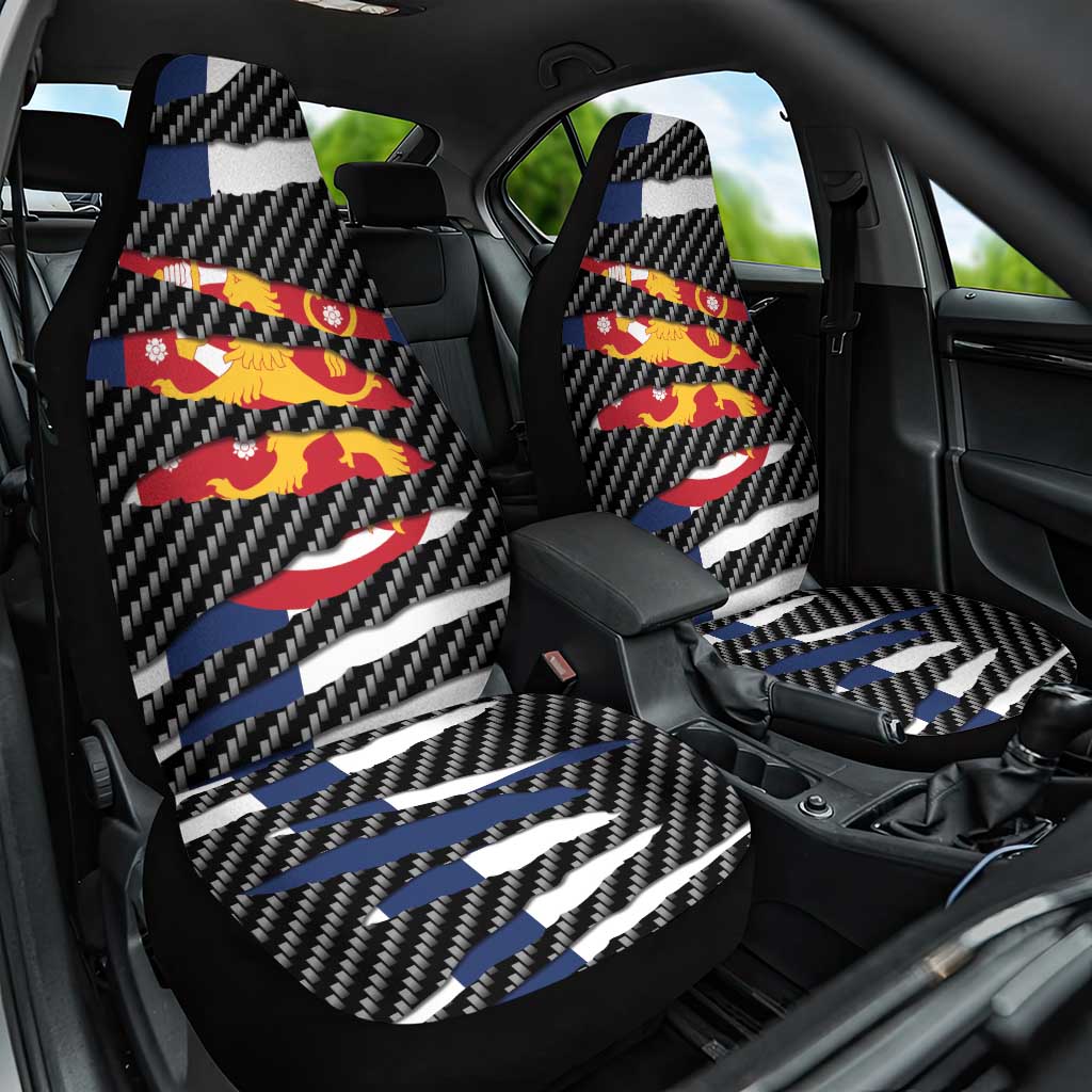 Finland Beast Car Seat Cover Ripped Flag Graphic - Wonder Print Shop