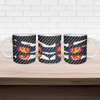 Finland Beast Ceramic Mug Ripped Flag Graphic - Wonder Print Shop