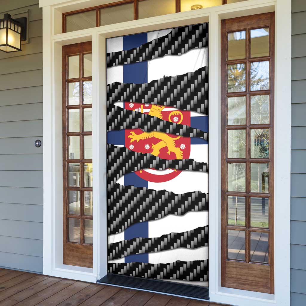 Finland Beast Door Cover Ripped Flag Graphic - Wonder Print Shop