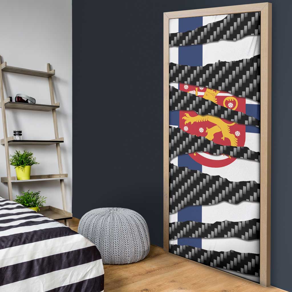 Finland Beast Door Cover Ripped Flag Graphic - Wonder Print Shop