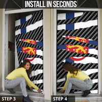 Finland Beast Door Cover Ripped Flag Graphic - Wonder Print Shop