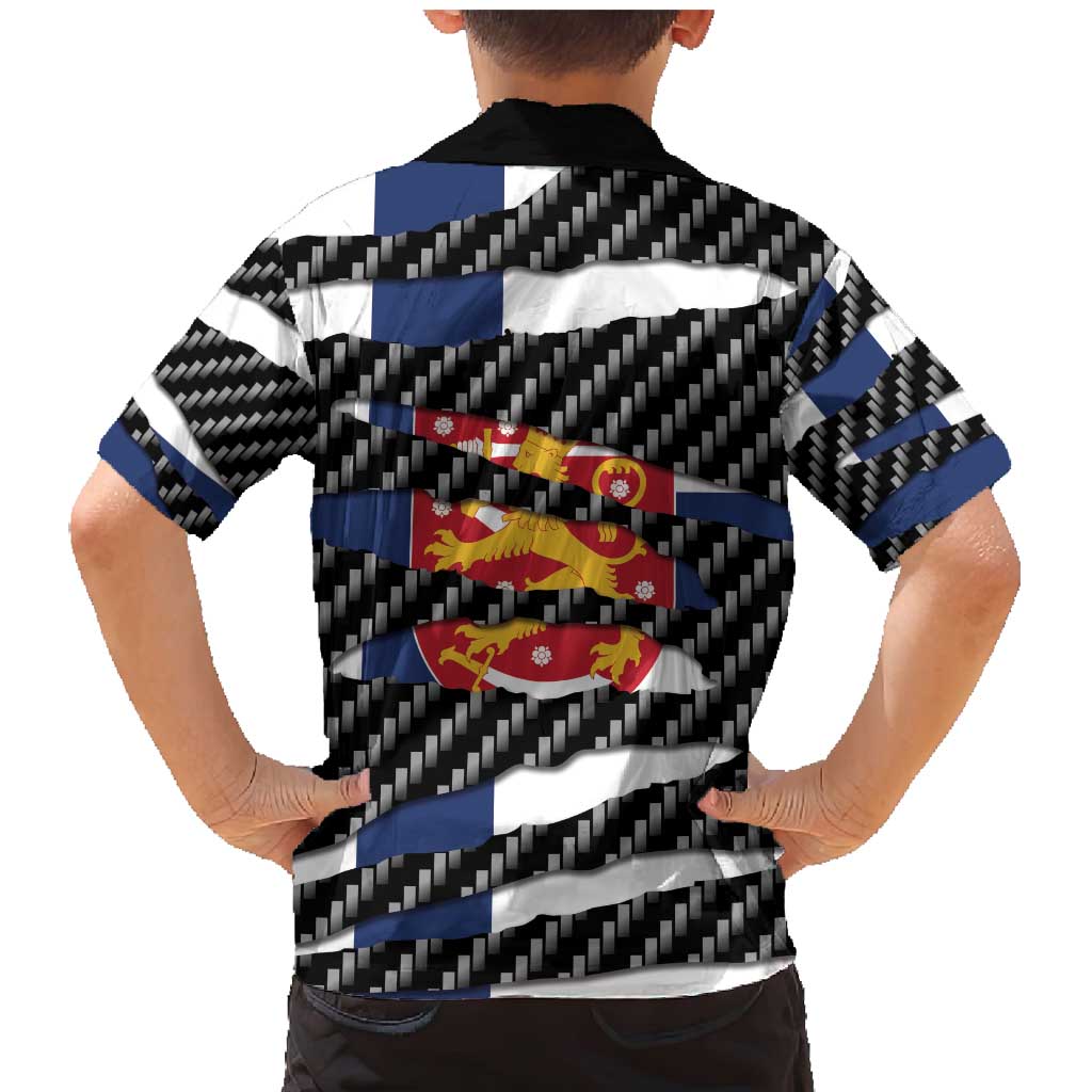 Finland Beast Family Matching Mermaid Dress and Hawaiian Shirt Ripped Flag Graphic - Wonder Print Shop