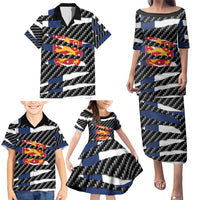 Finland Beast Family Matching Puletasi and Hawaiian Shirt Ripped Flag Graphic - Wonder Print Shop