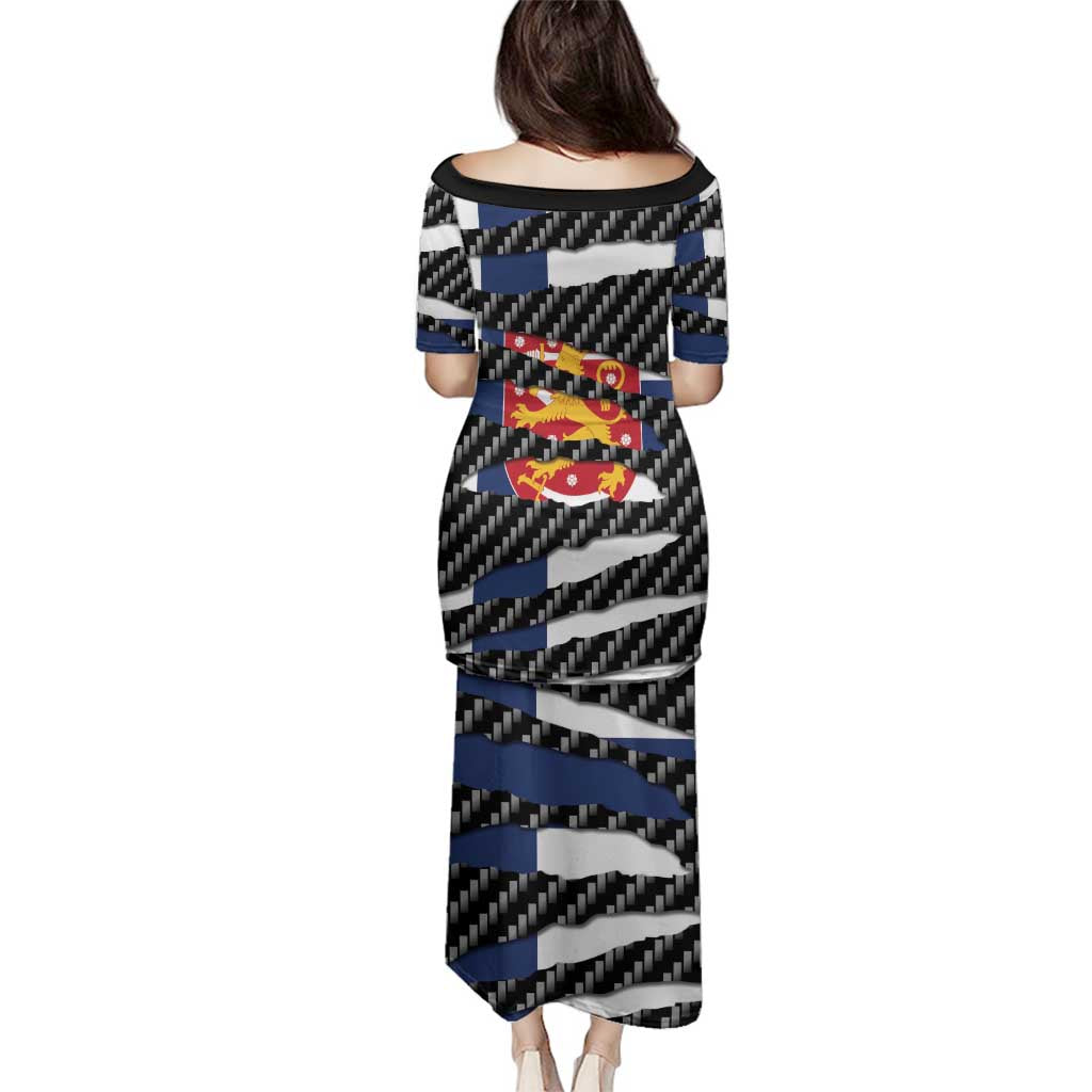 Finland Beast Family Matching Puletasi and Hawaiian Shirt Ripped Flag Graphic - Wonder Print Shop