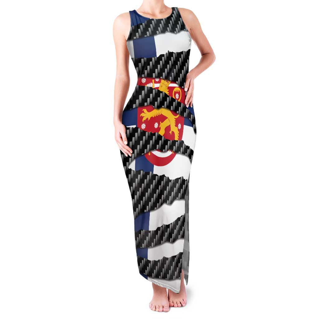 Finland Beast Family Matching Tank Maxi Dress and Hawaiian Shirt Ripped Flag Graphic - Wonder Print Shop