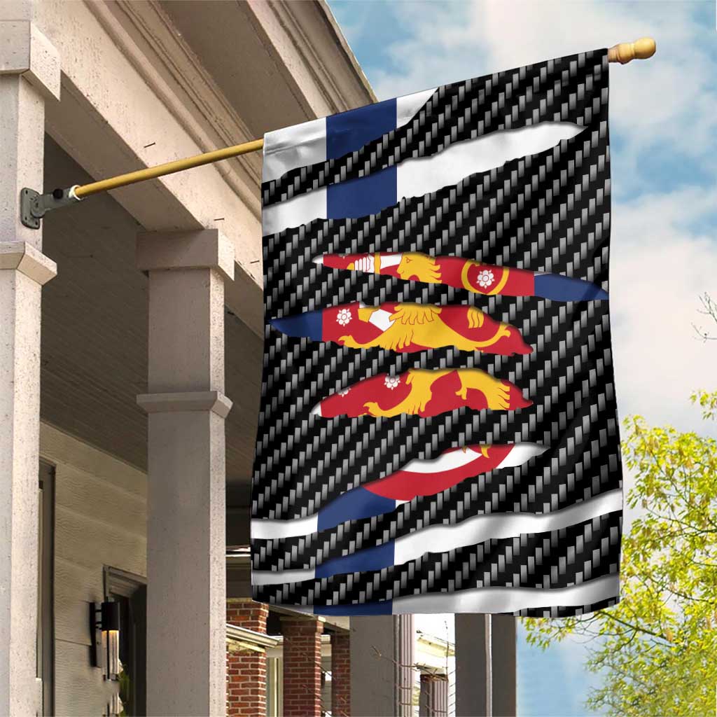 Finland Beast Garden Flag Ripped Flag Graphic - Wonder Print Shop