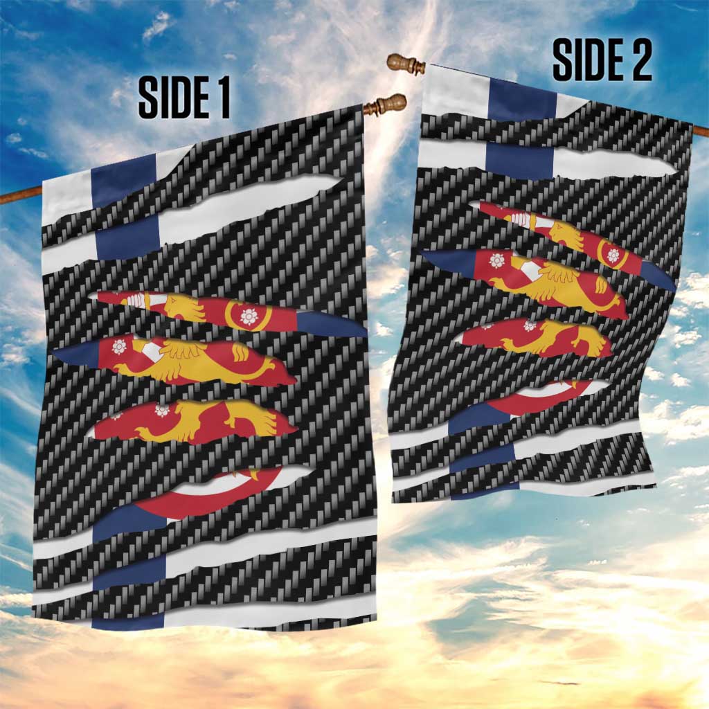 Finland Beast Garden Flag Ripped Flag Graphic - Wonder Print Shop