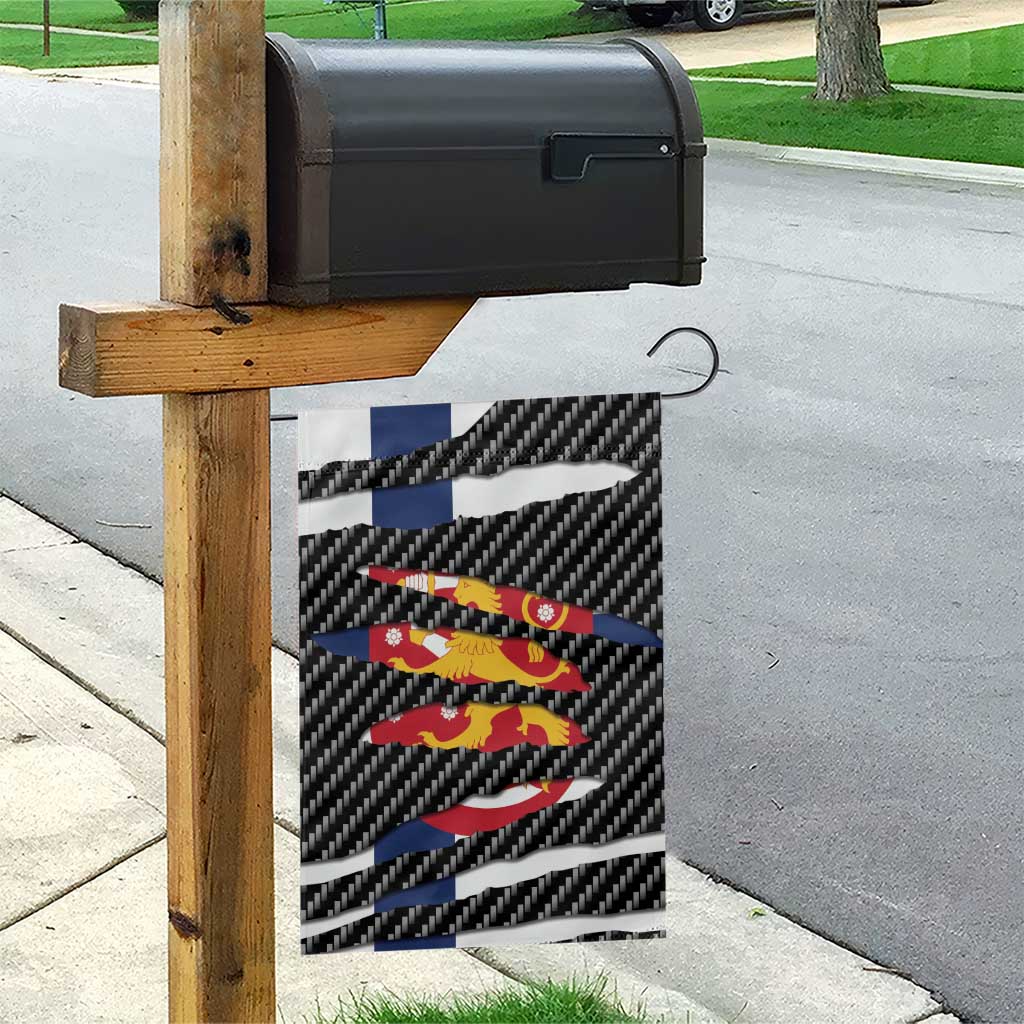 Finland Beast Garden Flag Ripped Flag Graphic - Wonder Print Shop