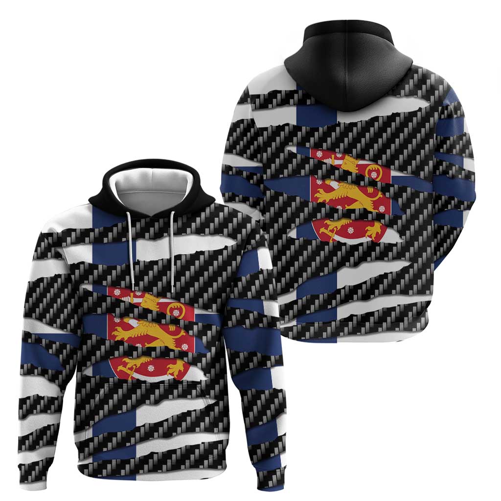 Finland Beast Hoodie Ripped Flag Graphic - Wonder Print Shop