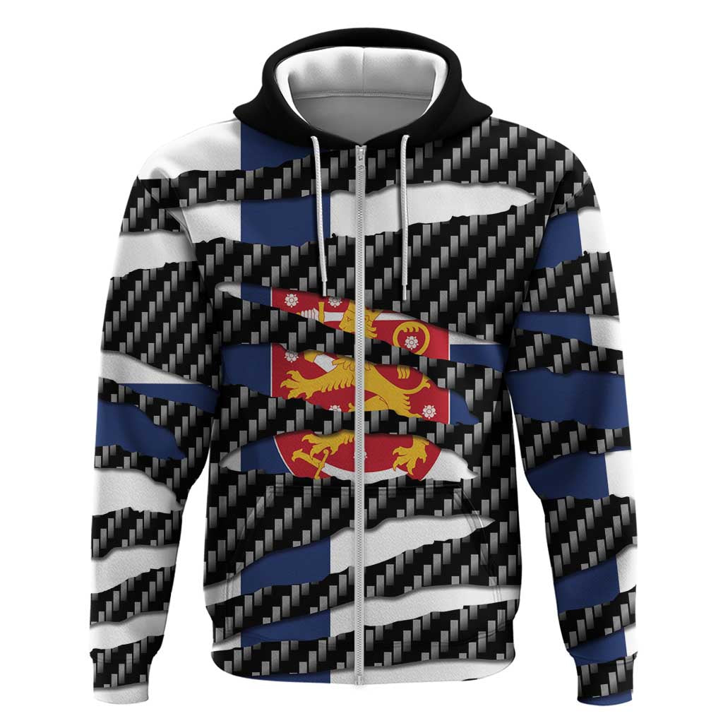 Finland Beast Hoodie Ripped Flag Graphic - Wonder Print Shop