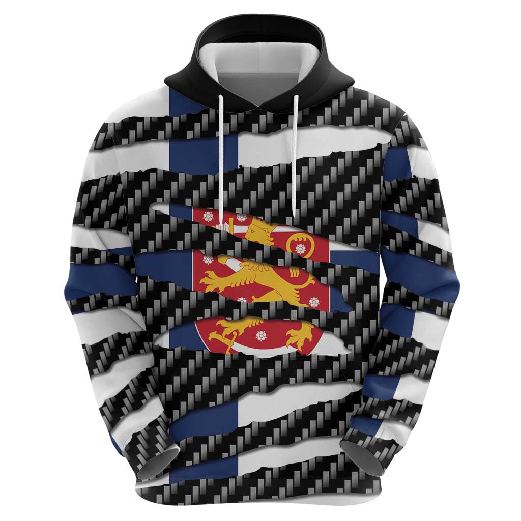 Finland Beast Hoodie Ripped Flag Graphic - Wonder Print Shop