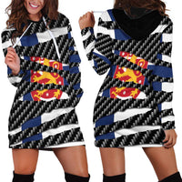 Finland Beast Hoodie Dress Ripped Flag Graphic - Wonder Print Shop