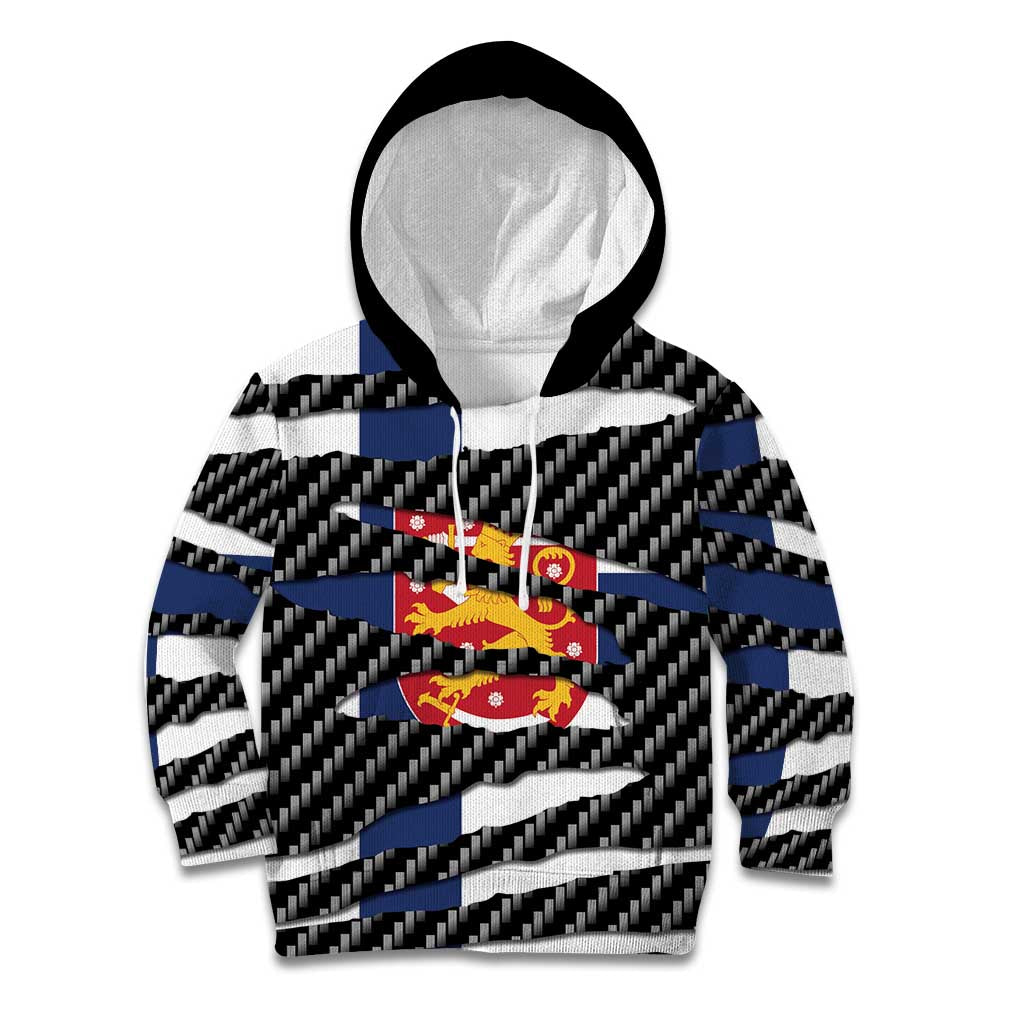 Finland Beast Kid Hoodie Ripped Flag Graphic - Wonder Print Shop