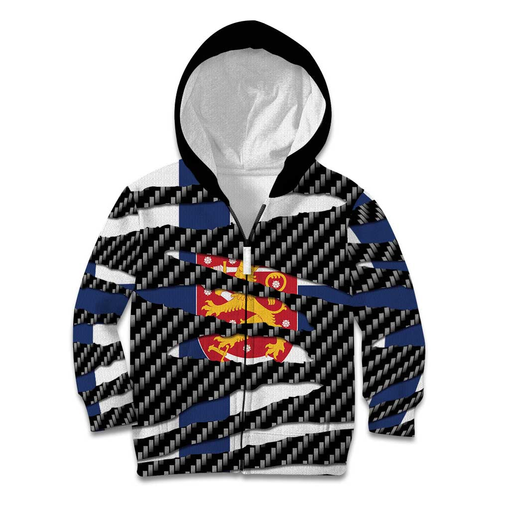 Finland Beast Kid Hoodie Ripped Flag Graphic - Wonder Print Shop