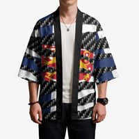 Finland Beast Kimono Ripped Flag Graphic - Wonder Print Shop