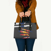 Finland Beast Leather Bag Ripped Flag Graphic - Wonder Print Shop