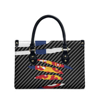 Finland Beast Leather Bag Ripped Flag Graphic - Wonder Print Shop