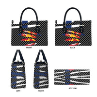 Finland Beast Leather Bag Ripped Flag Graphic - Wonder Print Shop