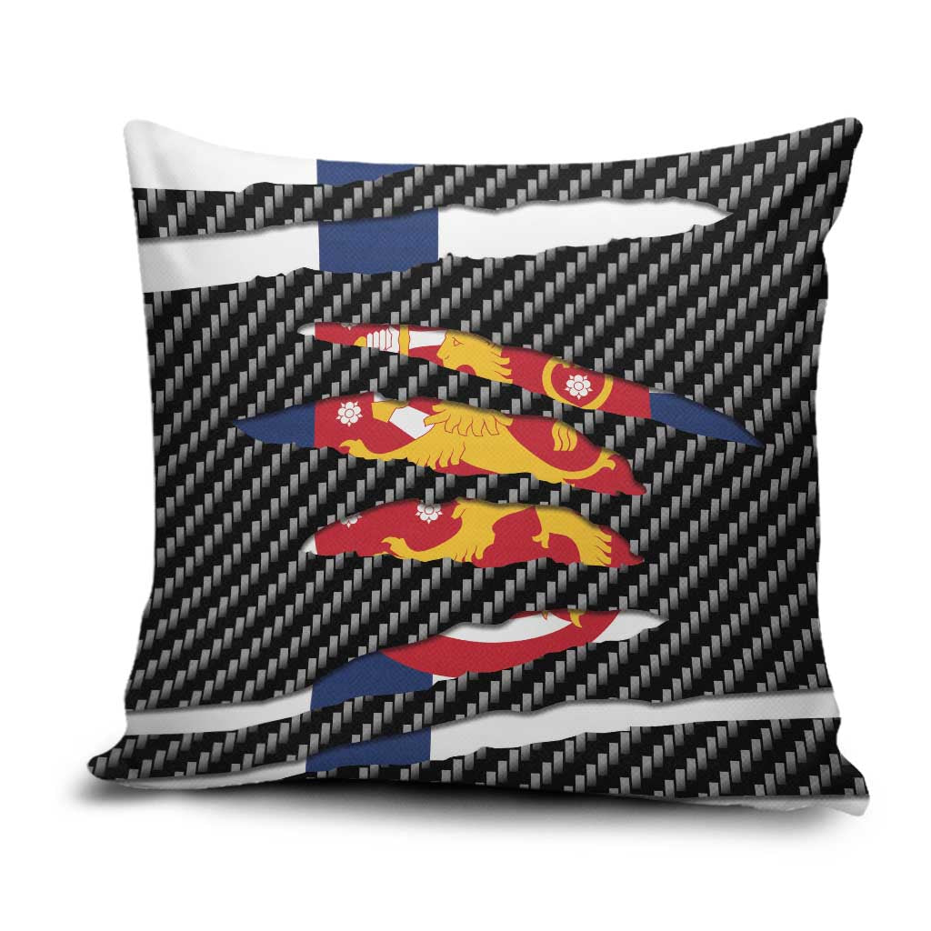Finland Beast Pillow Cover Ripped Flag Graphic - Wonder Print Shop