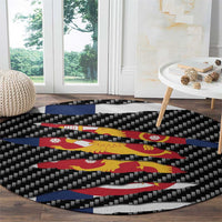 Finland Beast Round Carpet Ripped Flag Graphic - Wonder Print Shop
