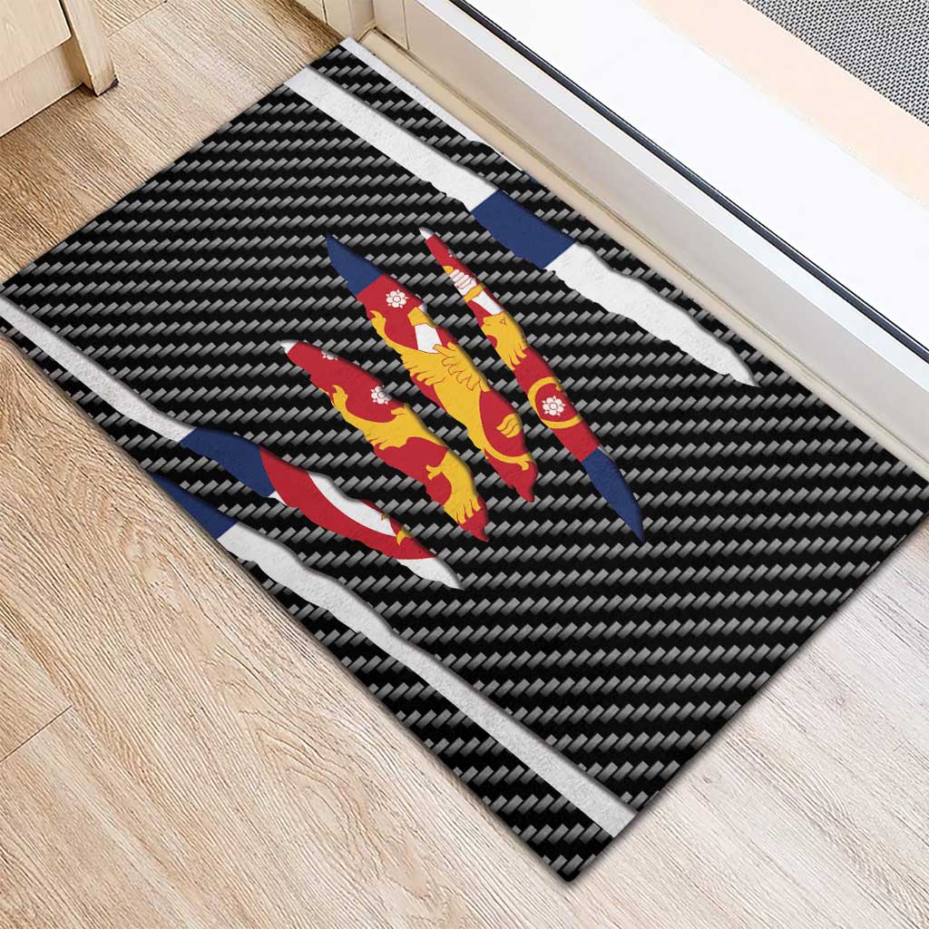 Finland Beast Rubber Doormat Ripped Flag Graphic - Wonder Print Shop
