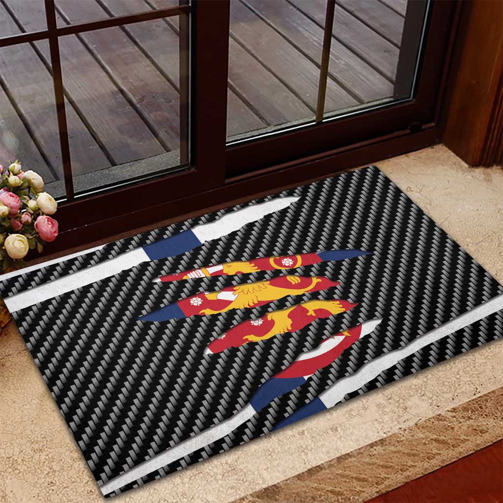 Finland Beast Rubber Doormat Ripped Flag Graphic - Wonder Print Shop