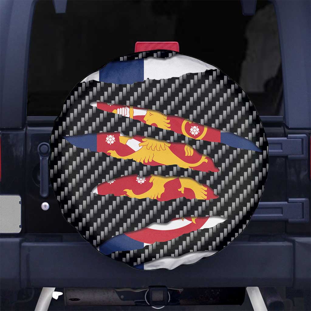 Finland Beast Spare Tire Cover Ripped Flag Graphic - Wonder Print Shop