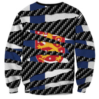 Finland Beast Sweatshirt Ripped Flag Graphic - Wonder Print Shop