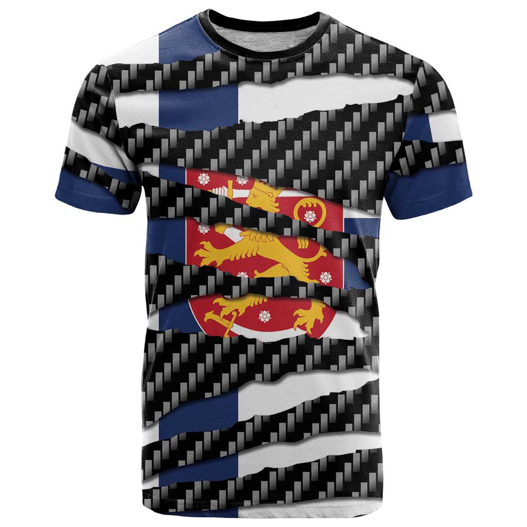 Finland Beast T Shirt Ripped Flag Graphic - Wonder Print Shop