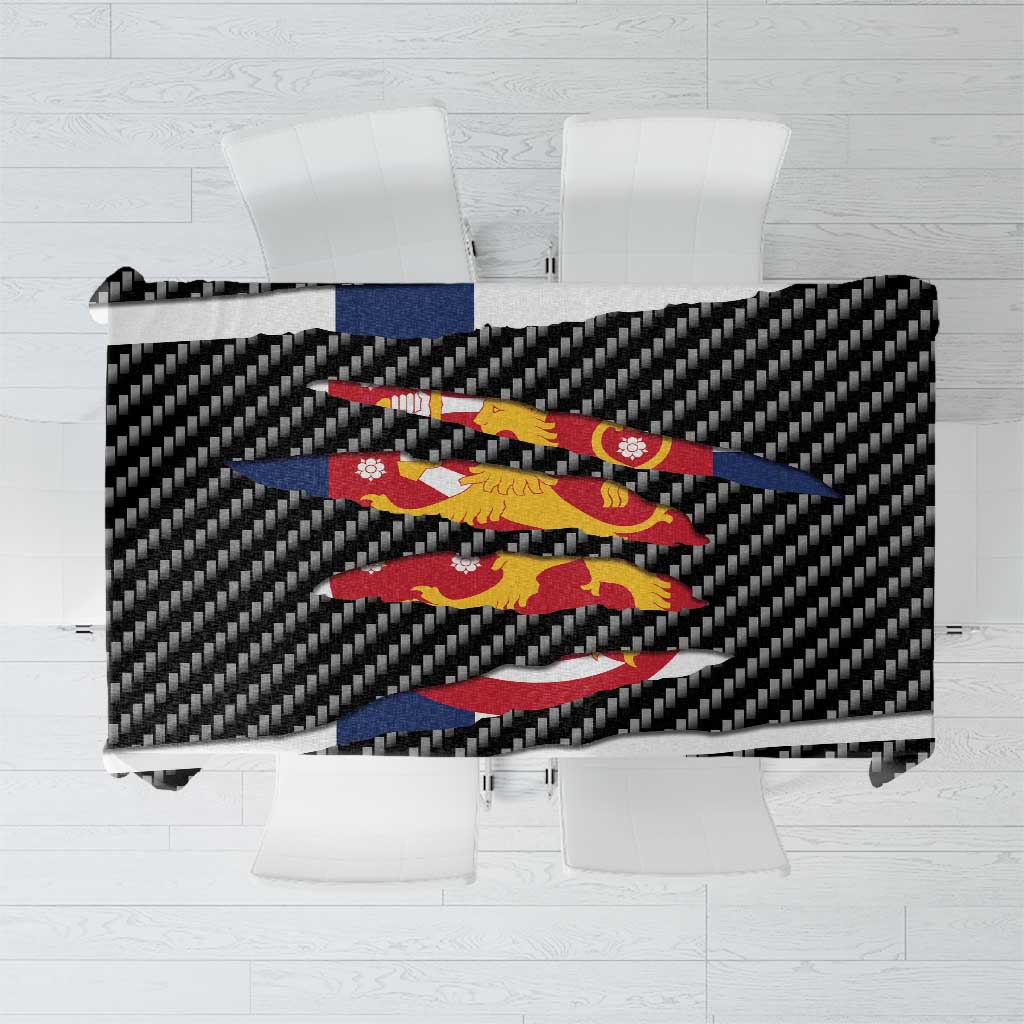 Finland Beast Tablecloth Ripped Flag Graphic - Wonder Print Shop