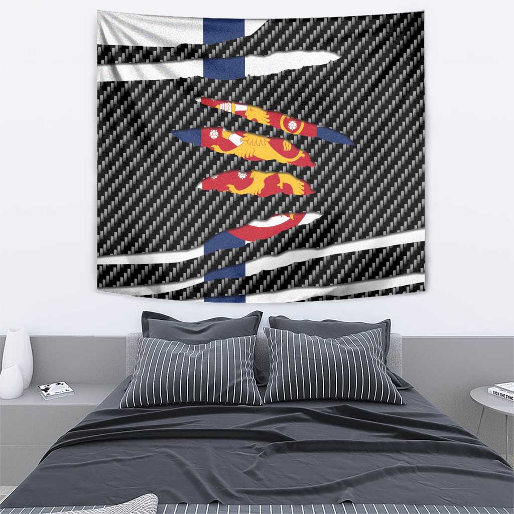 Finland Beast Tapestry Ripped Flag Graphic - Wonder Print Shop