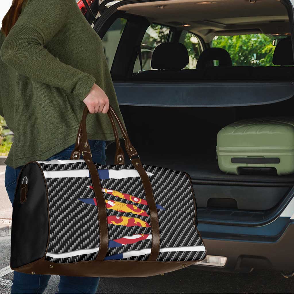 Finland Beast Travel Bag Ripped Flag Graphic - Wonder Print Shop