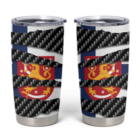Finland Beast Tumbler Cup Ripped Flag Graphic - Wonder Print Shop
