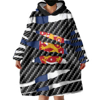 Finland Beast Wearable Blanket Hoodie Ripped Flag Graphic - Wonder Print Shop