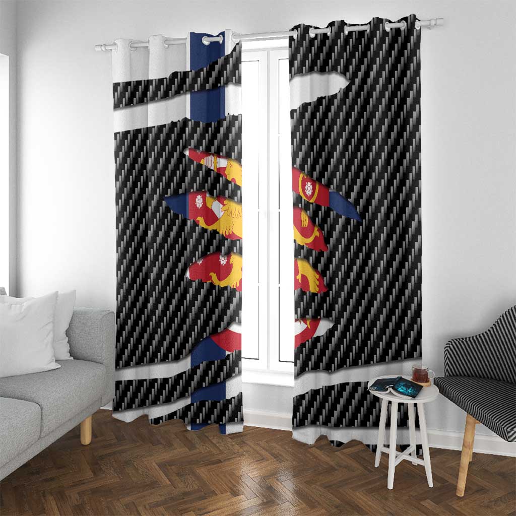Finland Beast Window Curtain Ripped Flag Graphic - Wonder Print Shop