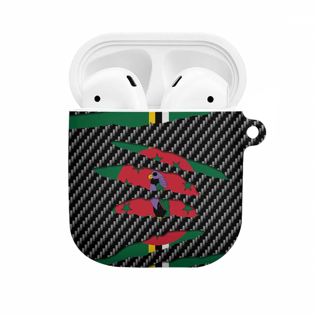 Dominica Beast AirPods Case Ripped Flag Graphic - Wonder Print Shop