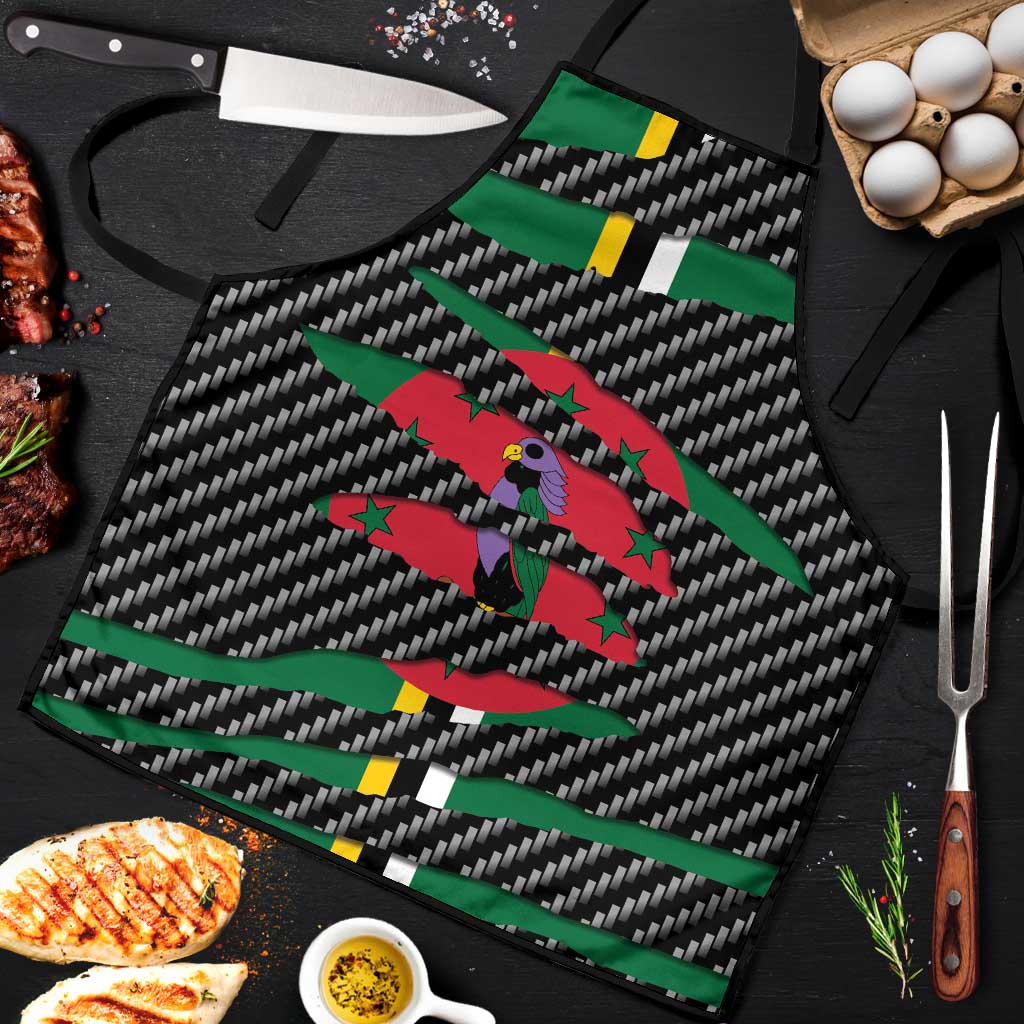 Dominica Beast Apron Ripped Flag Graphic - Wonder Print Shop