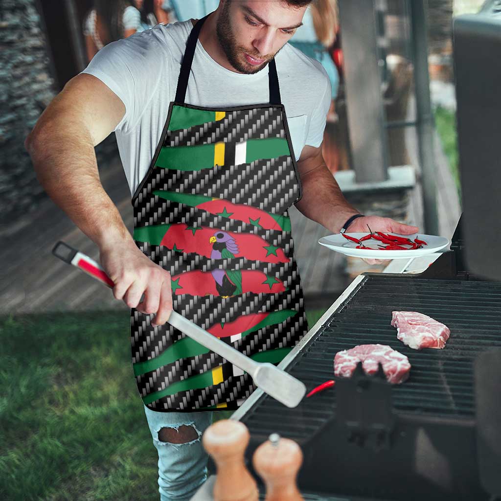Dominica Beast Apron Ripped Flag Graphic - Wonder Print Shop