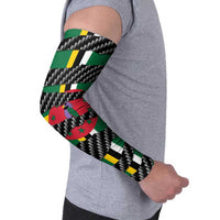 Dominica Beast Arm Sleeves Ripped Flag Graphic - Wonder Print Shop