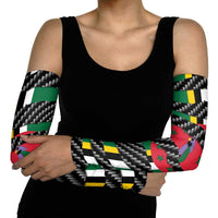 Dominica Beast Arm Sleeves Ripped Flag Graphic - Wonder Print Shop