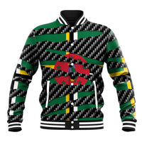 Dominica Beast Baseball Jacket Ripped Flag Graphic - Wonder Print Shop